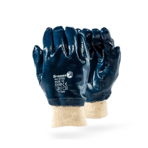 Dromex Nitrile Coated Knitted Wrist Gloves