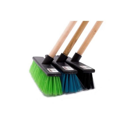 Budget Broom (Plastic head) - Wooden Handle