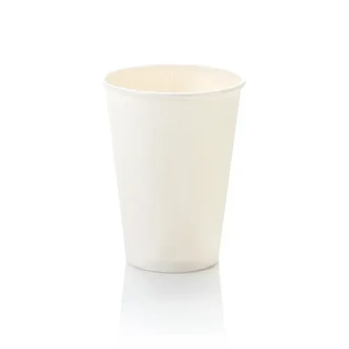 350ml White Single Wall Cup LDPE CCP (RFQ) - 1000 per Box