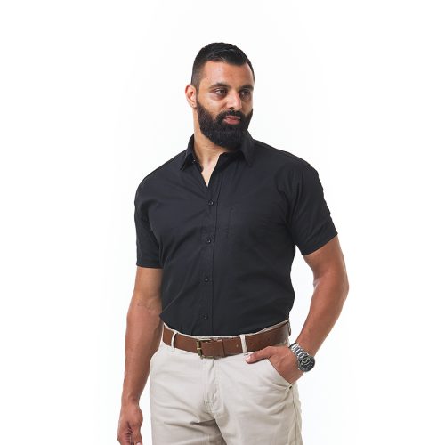 Dromex Black S/S Formal Shirt